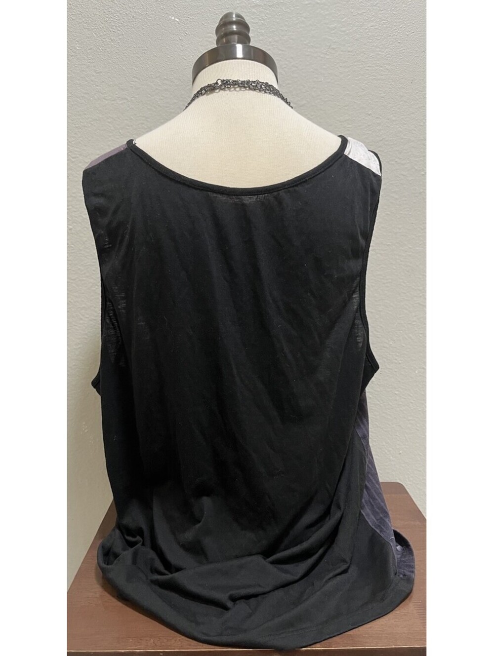 Brooklyn Bridge Black NYC Ring Of Fire Tank Top Sz L Grunge - Picture 2 of 4